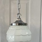 Stylish 1930s Opaline Fish Scale Pendant