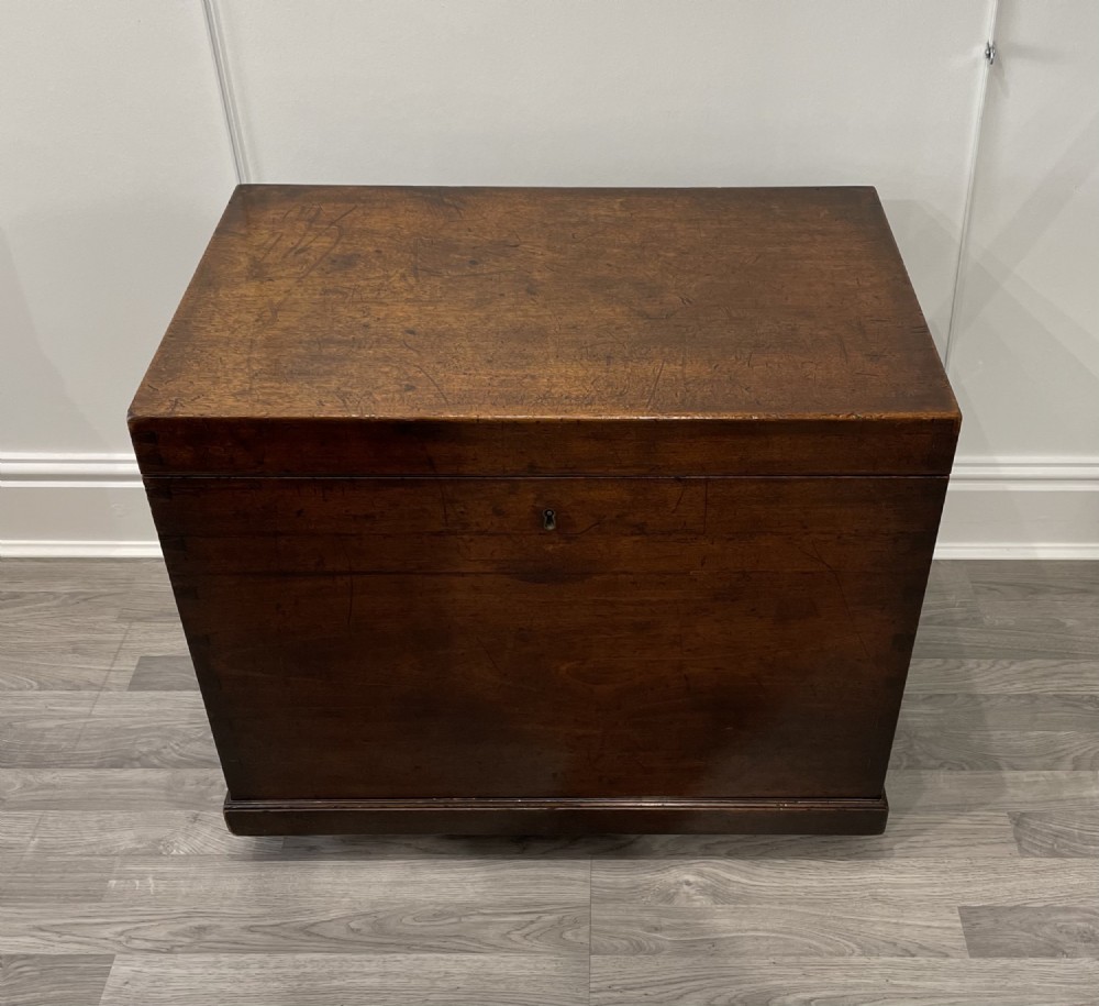 Rare Georgian Mahogany Silver Chest Trunk - Image 5